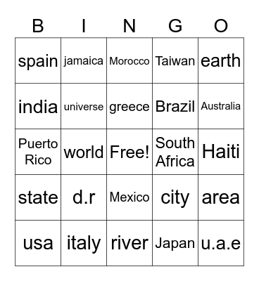 Bingo Card