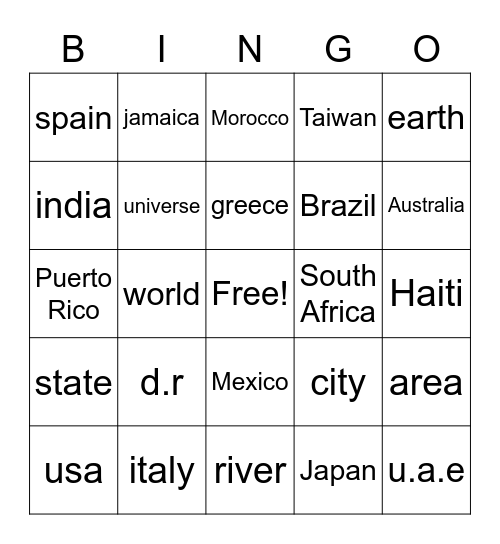Bingo Card