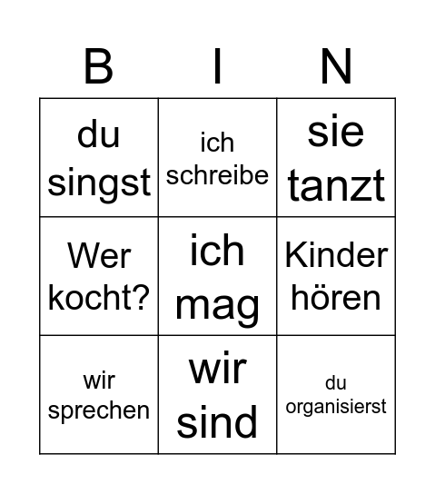 Časování MI 1.3 Bingo Card