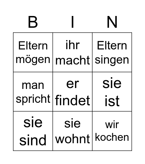 Časování MI 1.3 Bingo Card
