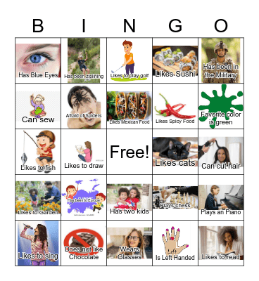 Get To Know You Bingo Card