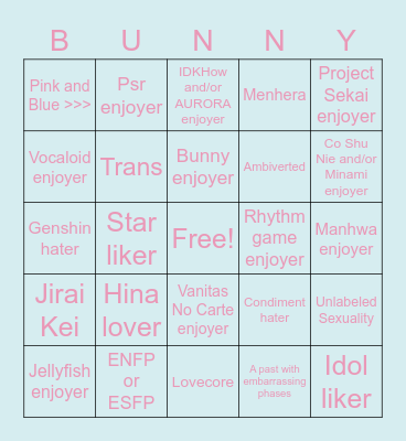 grap grap bingo Card