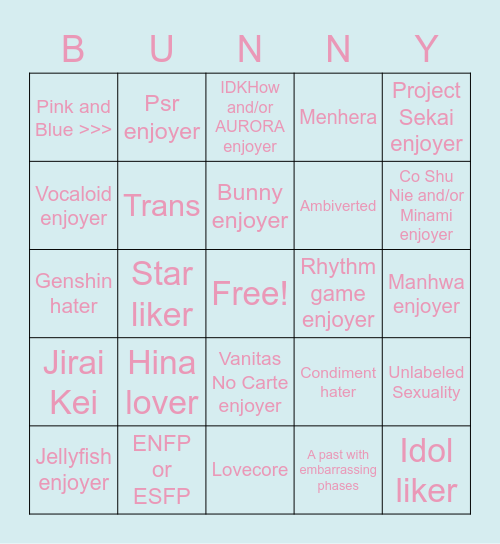 grap grap bingo Card