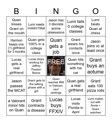 2023 OSU BINGO Card