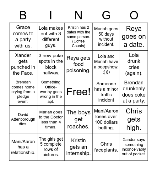What Else Could Possibly Go Wrong? Bingo Card