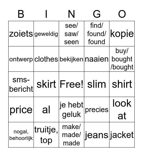 Bingo Card