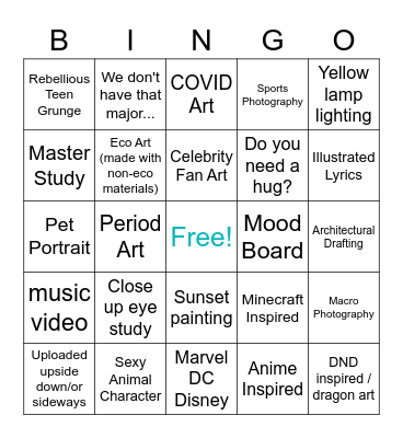 P2 Bingo! Bingo Card