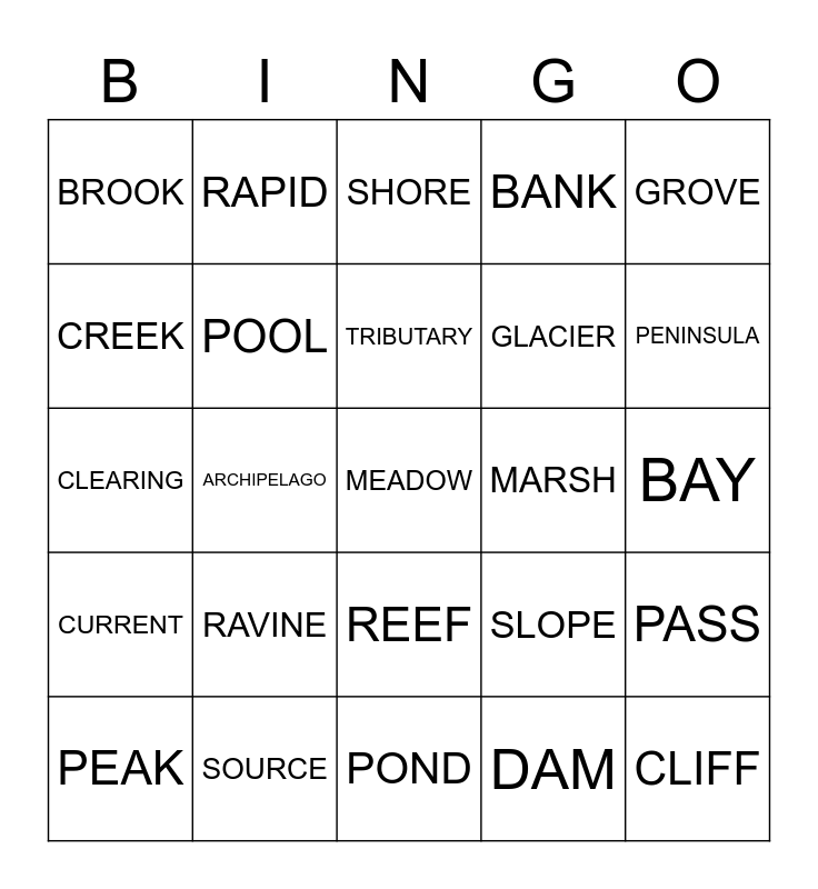 natural-features-bingo-card