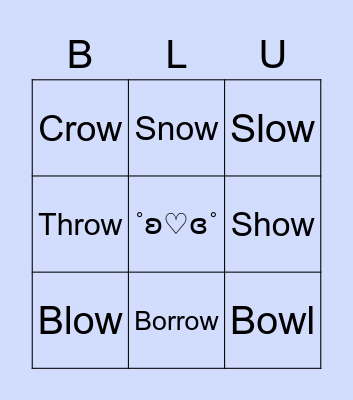 -OW Bingo Card