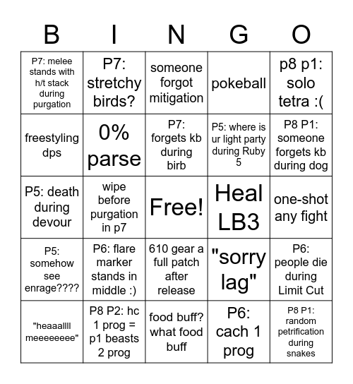 abyssos is fun :) Bingo Card