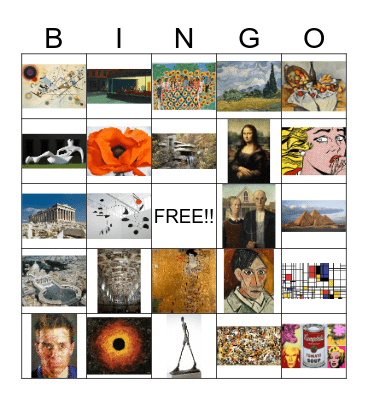 ART BINGO Card