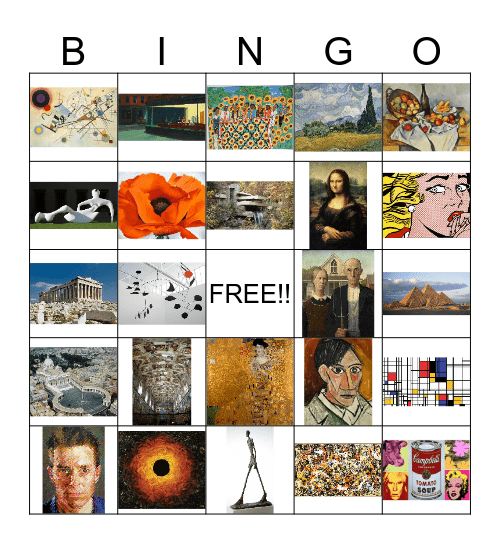 ART BINGO Card