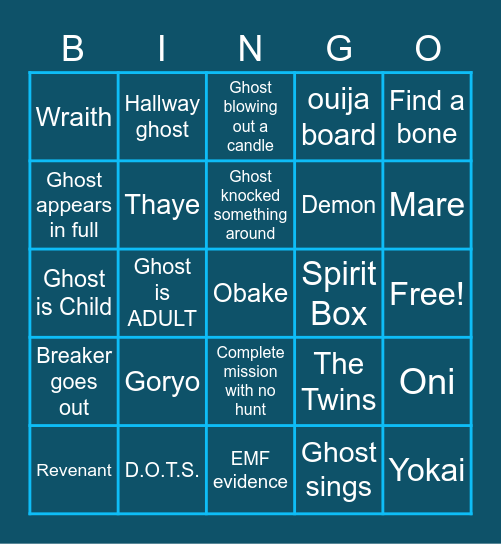 BakerTV BINGO Card