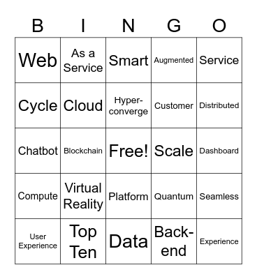 Top Tech Bingo Card