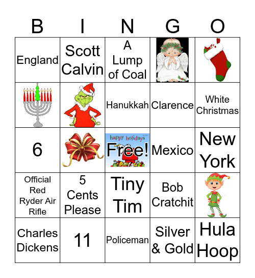 Holiday Bingo Card