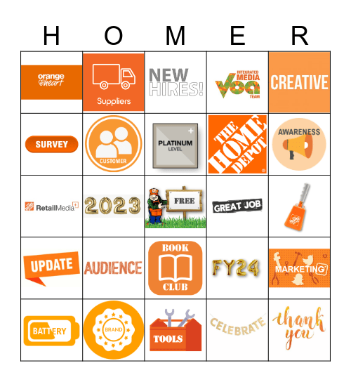 IM/RM+ All Hands Bingo Card