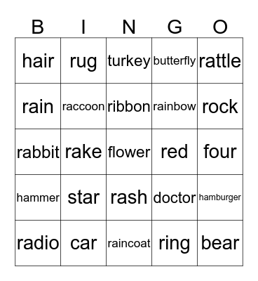 R Bingo Card