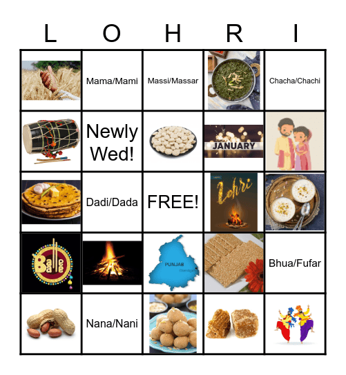 Gaurav's and Pawan's Bingo Card
