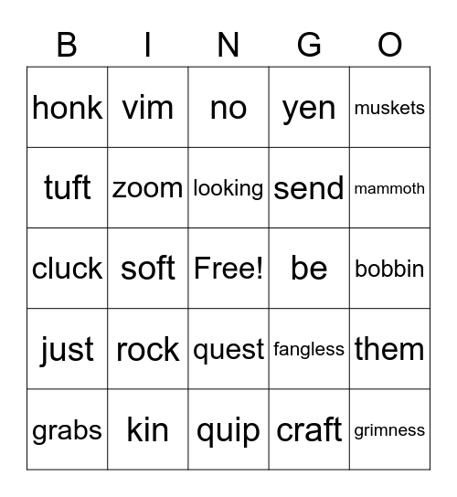 MTA Kit 2 Review Bingo Card