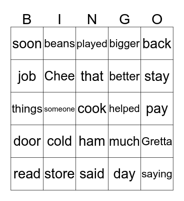 lesson 23 blue book Bingo Card