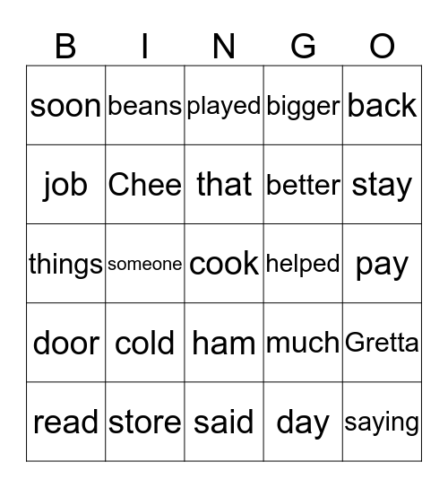 lesson 23 blue book Bingo Card