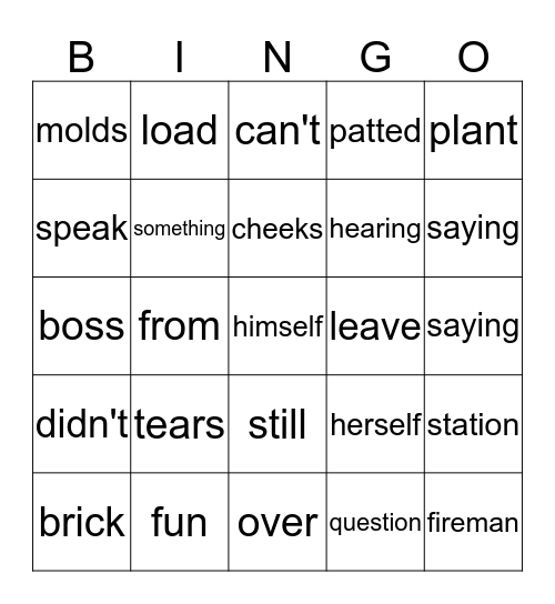 lesson 25 blue book Bingo Card