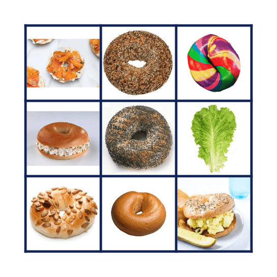 BAGEL BINGO Card