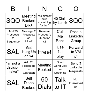 Mo Sales Bing 2023 Bingo Card