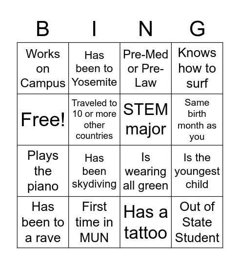 LAMUN Bingo! Bingo Card