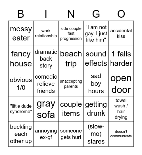 BL cliché bingo Card
