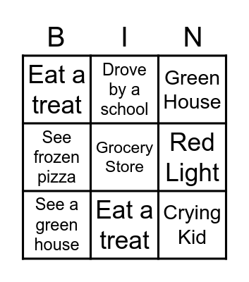 Leskee Family BINGO Card