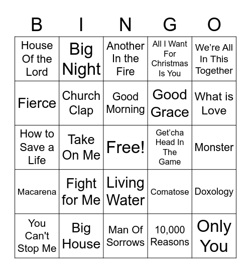 BSM SINGO Bingo Card