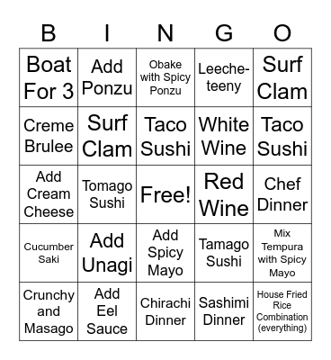 Umi Battle Royal Bingo Card