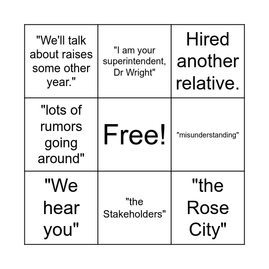 Dr Wright Bingo Card Bingo Card