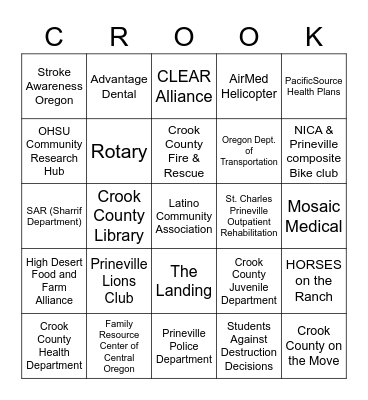 CCMS BINGO Card