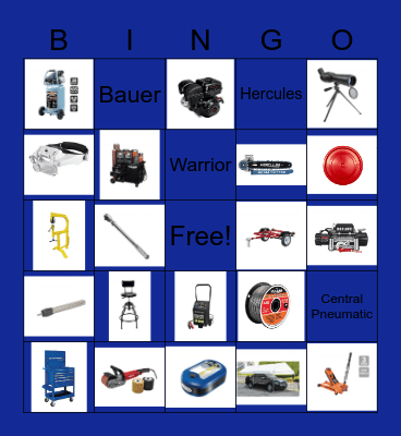 Tool Bingo Card