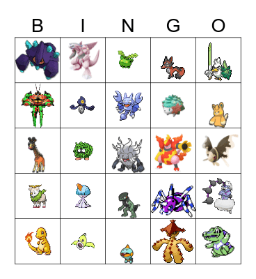 Shiny Hunts 2023<3 Bingo Card