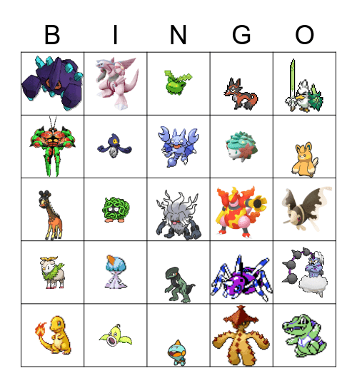 Shiny Hunts 2023<3 Bingo Card