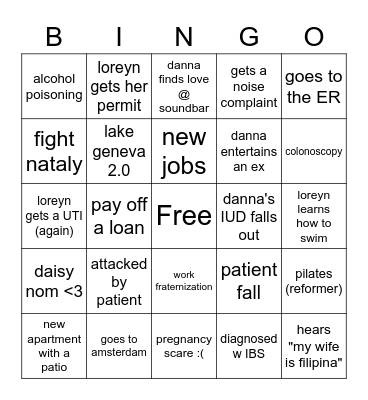 4040's 2023 Bingo Card