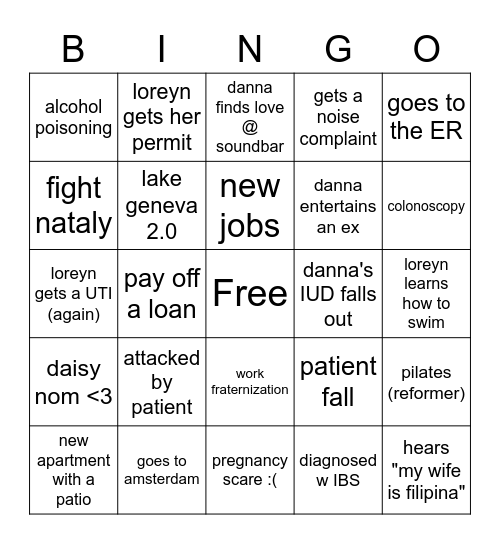 4040's 2023 Bingo Card