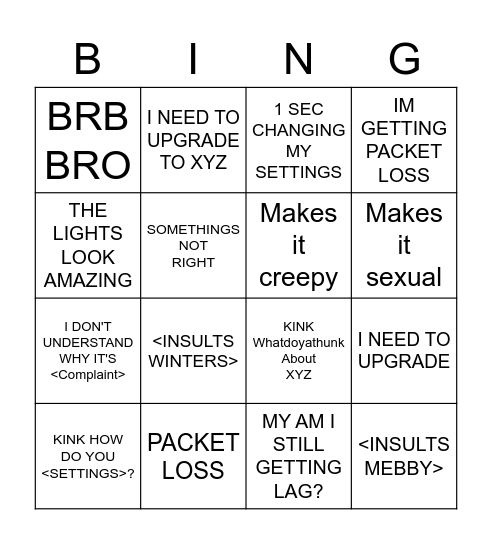 DELTA PC BINGO Card
