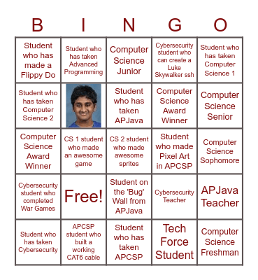 Computer Science Bingo Card