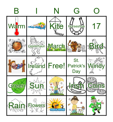 March Break Bingo! Bingo Card
