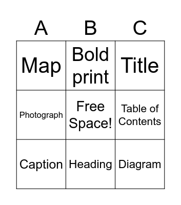 Non-Fiction Bingo Card