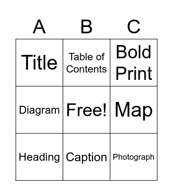 Non-Fiction Bingo Card