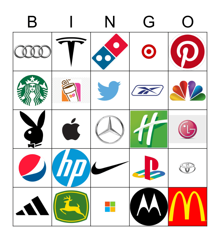 Logos Bingo Card