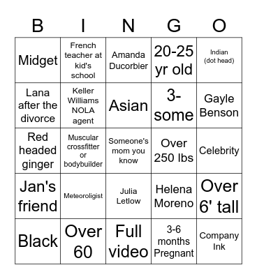 Myrt's Escapades Bingo Card