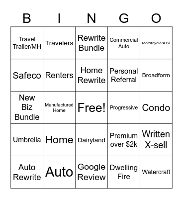 Amanda Bingo Card