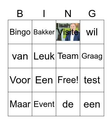 TEST BINGO Card
