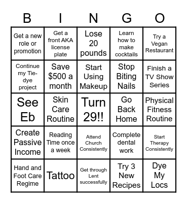 TRANSFORM 2023 BINGO Card
